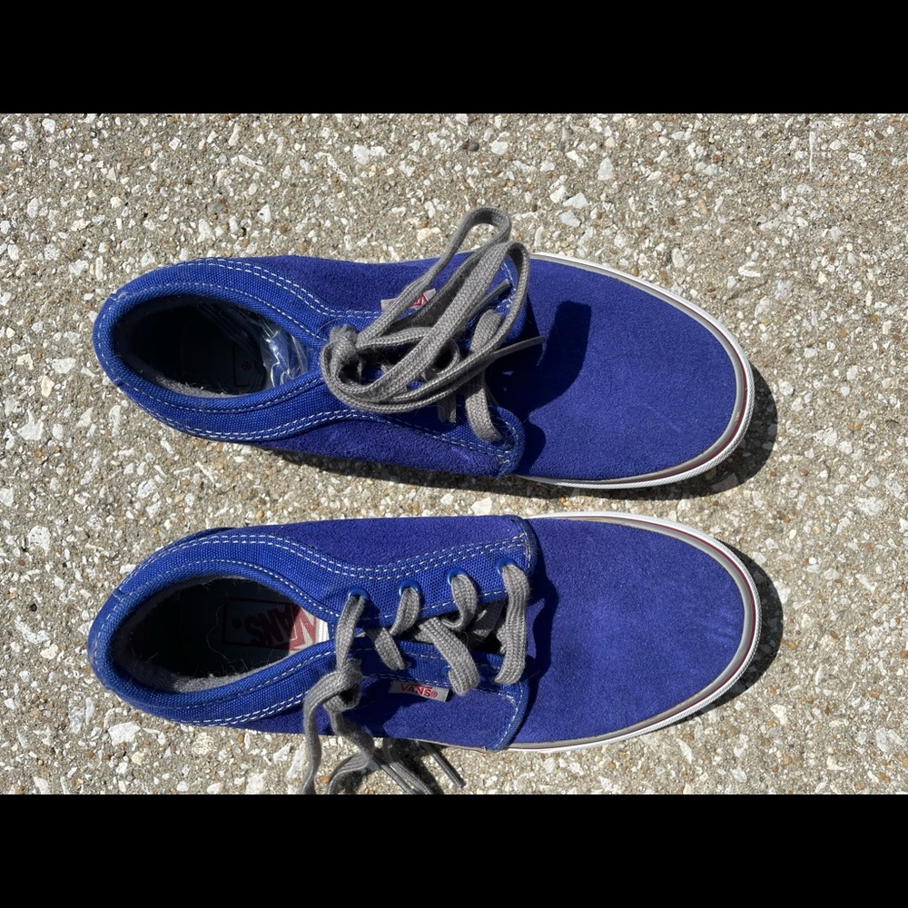 Blue vans. Never worn. Just moved around with me over the years